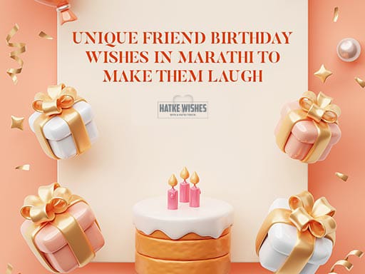 Read more about the article Unique Friend Birthday Wishes In Marathi To Make Them Laugh